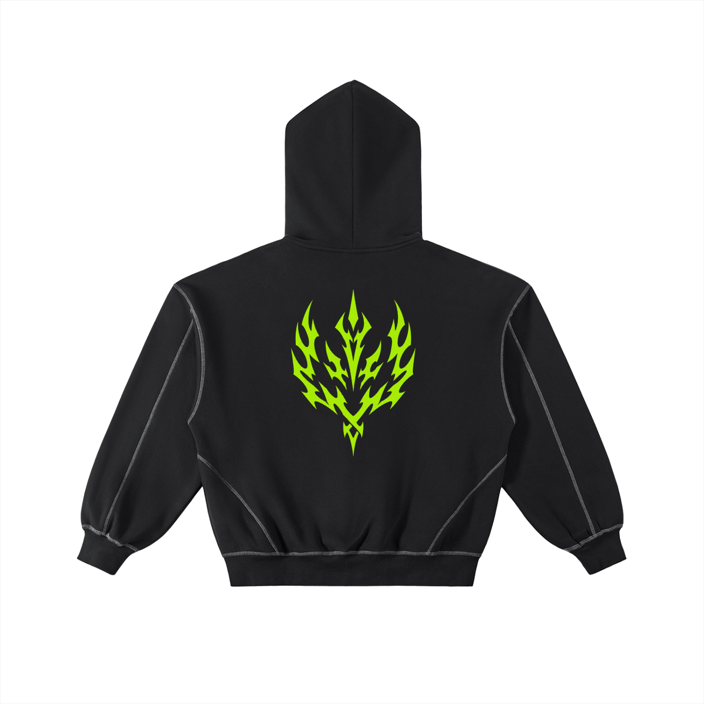 Contrast-Stitched GLADLYATOR MASCOT ZIP UP